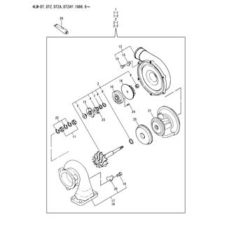 FIG 42. TURBINE(INNER PARTS)(RHB6A)