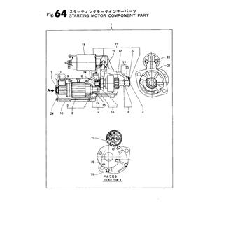 FIG 64. STARTING MOTOR COMPONENT PART