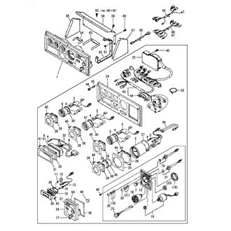 FIG 70. INSTRUMENT PANEL(D-TYPE,)(4/6CX-ET)(FROM 1992.12)