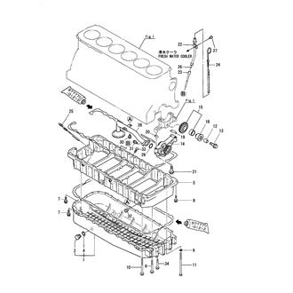 FIG 6. LUB. OIL SUMP & LUB. OIL PUMP(6LY-UTM,STM)