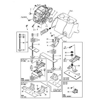 FIG 3. FLYWHEEL HOUSING & MOUNTING FO0T