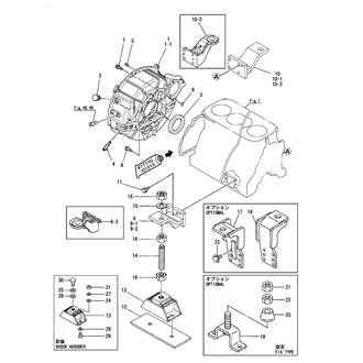 FIG 4. FLYWHEEL HOUSING & MOUNTING FO0T(6LY-UTM,STM)