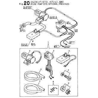 FIG 20. BILGE PUMP(STD,OPTIONAL,PREVIOUS)