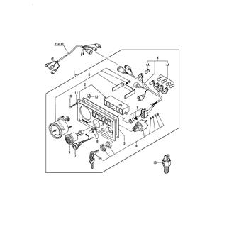 FIG 45. INSTRUMENT PANEL(B-TYPE/1GMY)(OPTIONAL)