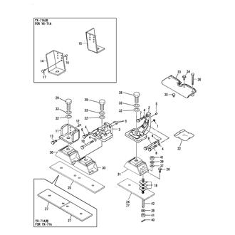 FIG 42. (3B)MOUNTING FOOT(SHOCK ABSORBER SPEC.)