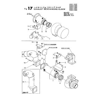 FIG 17. EXHAUST BEND & MIXING ELBOW