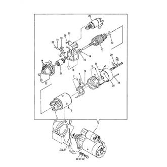 FIG 40. STARTER MOTOR(ERATH TYPE)(TO APR. 1981)