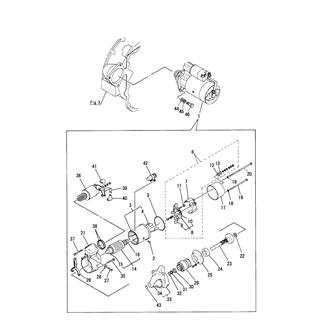 FIG 41. STARTER MOTOR(ERATH TYPE)(FROM MAY 1981 TO SEP. 1989)