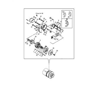 FIG 44. GENERATOR(INNER PARTS)(TO APR. 1980)