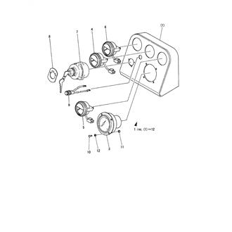 FIG 50. INSTRUMENT PANEL(FOR YP CLUTCH)(JG INSPECTION PARTS)