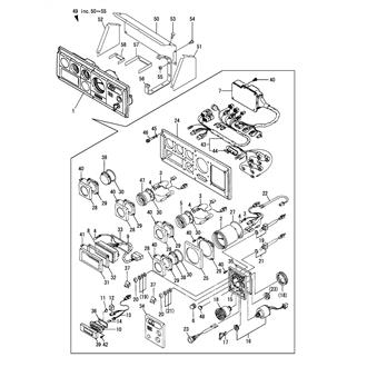 FIG 63. (50A)INSTRUMENT PANEL(FOR YX CLUTCH)(TO MAR. 2000)