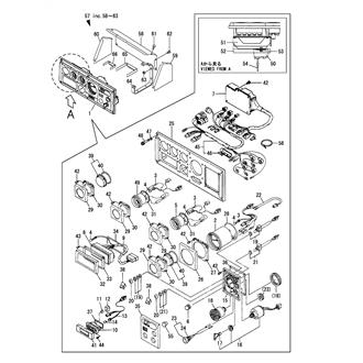 FIG 69. (50B)INSTRUMENT PANEL(FOR YX CLUTCH)(FROM APR. 2000)