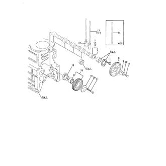 FIG 17. CAMSHAFT & DRIVING GEAR