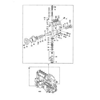 FIG 42. FUEL INJECTION PUMP(4H25/UP TO E00187)