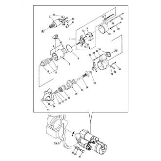 FIG 62. STARTER MOTOR(TO 1989.08)