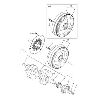 FIG 20. CRANKSHAFT & FLYWHEEL(3LM)