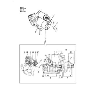 FIG 37. STARTING MOTOR(EARTH FLOAT TYPE/OPTIONAL)