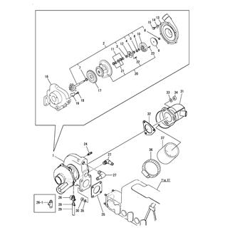 FIG 13. TURBINE & MIXING ELBOW(4JH3-DTZ/DTZAY)