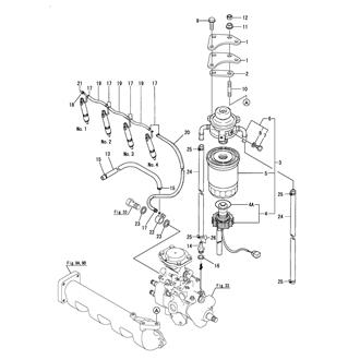 FIG 38. FUEL PIPE & FUEL FILTER(4JH3-DTZ/DTZAY)