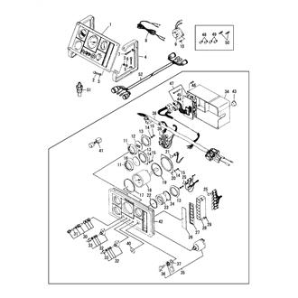 FIG 46. INSTRUMENT PANEL(C-TYPE)(12V)(UP TO NOV., 1992)