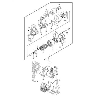 FIG 49. (42A)STARTING MOTOR(12V)(FROM E01557)