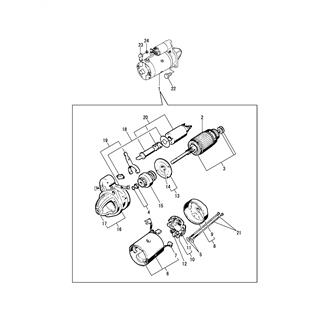 FIG 66. (42B)STARTING MOTOR(24V)(OPTIONAL)