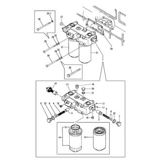 FIG 96. (23A)LUB. OIL FILTER(6CHL-TN(A),HTN(A))