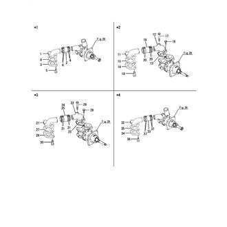 FIG 100. (33A)COOLING PIPE(SEA WATER)(PUMP INLET)(DIRECT MOUNTING SPEC.)(FROM NOV. 2006)