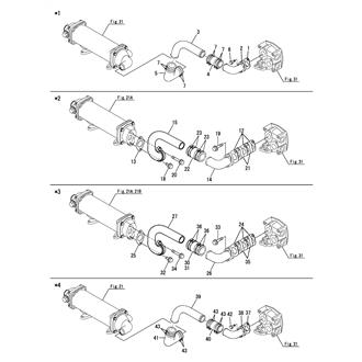 FIG 103. (33D)COOLING PIPE(SEA WATER)(F.W.COOLER - LUB. OIL COOLER)(FROM NOV. 2006)