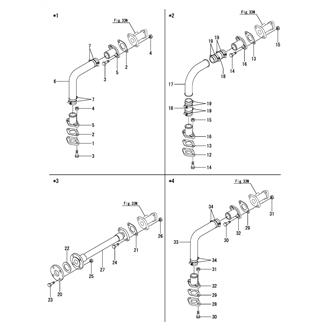 FIG 107. (33H)COOLING PIPE(SEA WATER)(F.W.COOLER INLET)(SHOCK ABSORBER)(FROM NOV. 2006)