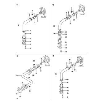 FIG 108. (33I)COOLING PIPE(SEA WATER)(F.W.COOLER INLET)(SHOCK ABSORBER)(FROM NOV. 2006)