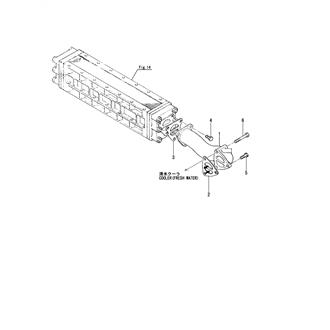 FIG 109. (33J)COOLING PIPE(SEA WATER)(FRESH WATER COOLER - INTER COOLER)(FROM NOV. 2006)