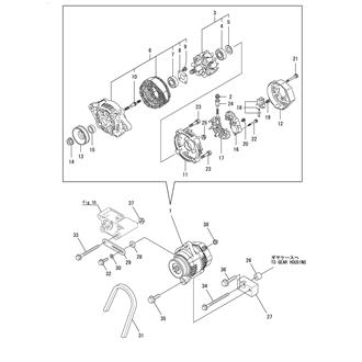 FIG 32. (21A)GENERATOR(DENSO:FROM TO 2012.7)