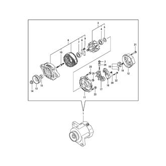 FIG 88. (68A)GENERATOR COMPONENT PARTS(DENSO)