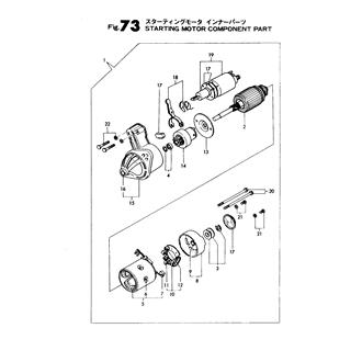 FIG 73. STARTING MOTOR COMPONENT PART