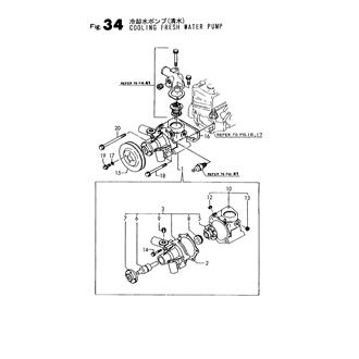 FIG 34. COOLING FRESH WATER PUMP