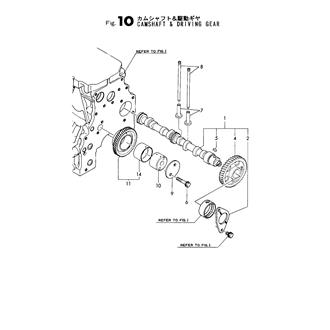 FIG 10. CAMSHAFT & DRIVING GEAR