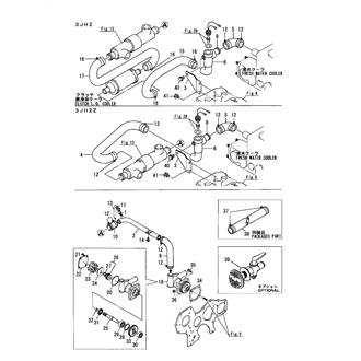 FIG 15. COOLING WATER SYSTEM(SEA WATER)