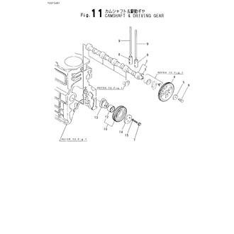 FIG 11. CAMSHAFT & DRIVING GEAR