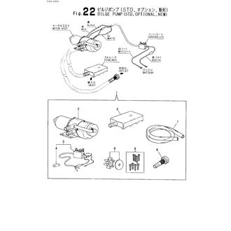 FIG 22. BILGE PUMP(STD,OPTIONAL,NEW)