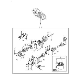 FIG 44. (39A)STARTING MOTOR COMPONENT PARTS