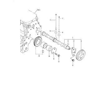 FIG 10. CAMSHAFT & DRIVING GEAR