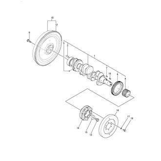 FIG 15. CRANKSHAFT & FLYWHEEL