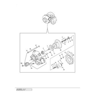 FIG 12. TURBOCHARGER COMPONENT PARTS