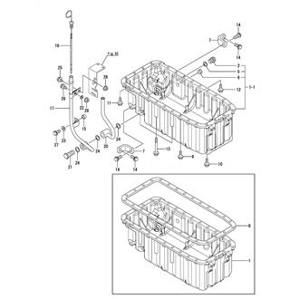 FIG 5. LUB. OIL SUMP(4JH3-HT/HTZA/HTZAY)