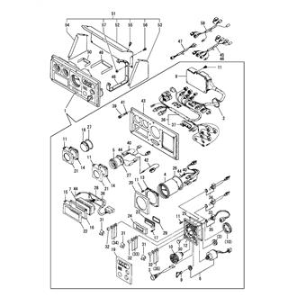 FIG 43. INSTRUMENT PANEL(C-TYPE)(12V)(4JH3-HTZ1/HTZA/HTZY1/HTZAY)