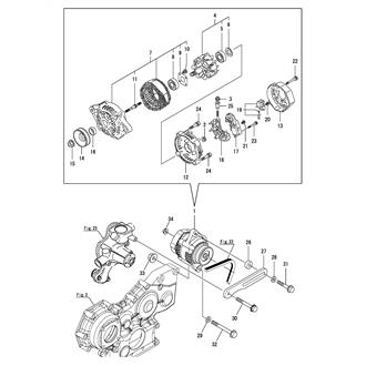 FIG 47. (37A)GENERATOR(12V-55A)(DENSO)(FROM JUL., 2012)