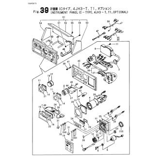 FIG 39. INSTRUMENT PANEL(C-TYPE,4JH3-T,T1,OPTIONAL)