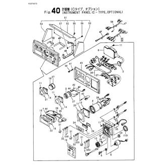 FIG 40. INSTRUMENT PANEL(C-TYPE,OPTIONAL)