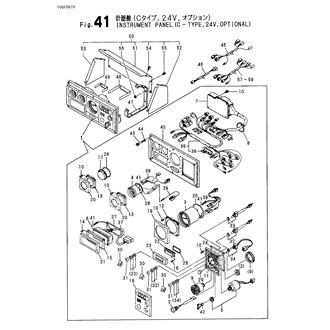 FIG 41. INSTRUMENT PANEL(C-TYPE,24V OPTIONAL)